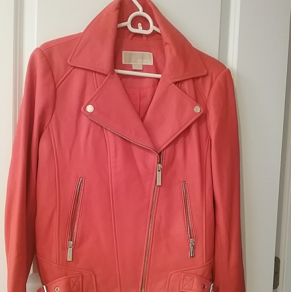 Genuine Leather Jacket #8z